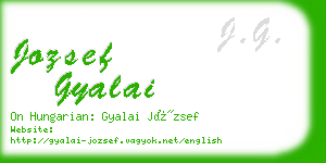 jozsef gyalai business card